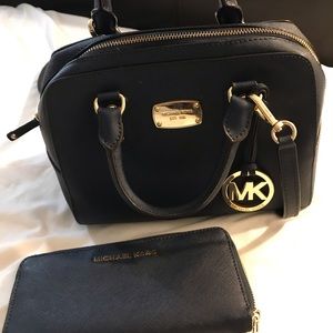 Michael Kors bag and wallet